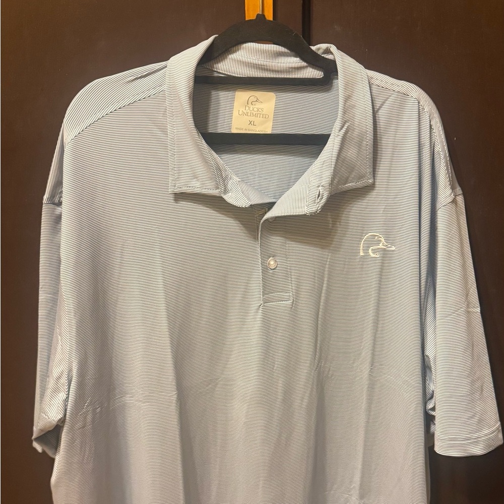 Men's Light Blue Performance Polo